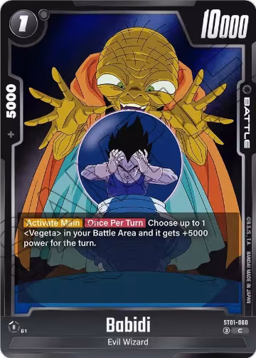 Babidi - ST01-060 (ST01-060), Story Booster 01 — DB Fusion card price