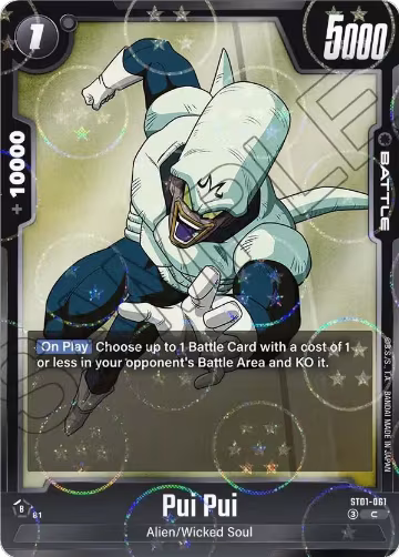 Pui Pui (Dragon Ball Pattern) (ST01-061), Story Booster 01 — DB Fusion card price