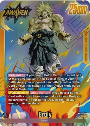 Broly - FB08-073 (Alternate Art) (FB08-073) — card price