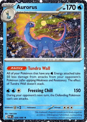 Aurorus - 024/088 (Cosmos Holo) (024/088), Blister Exclusives — Pokémon card price