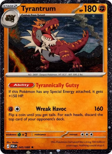 Tyrantrum - 045/088 (Cosmos Holo) (045/088), Blister Exclusives — Pokémon card price