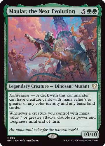 Maular, the Next Evolution (31), Mystery Booster Commander Edition — Magic card price