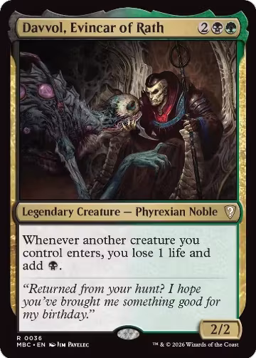 Davvol, Evincar of Rath (36), Mystery Booster Commander Edition — Magic card price