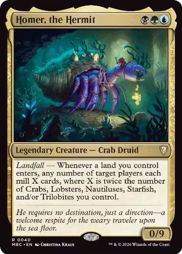Homer, the Hermit (40), Mystery Booster Commander Edition — Magic card price