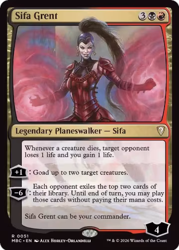 Sifa Grent (51), Mystery Booster Commander Edition — Magic card price