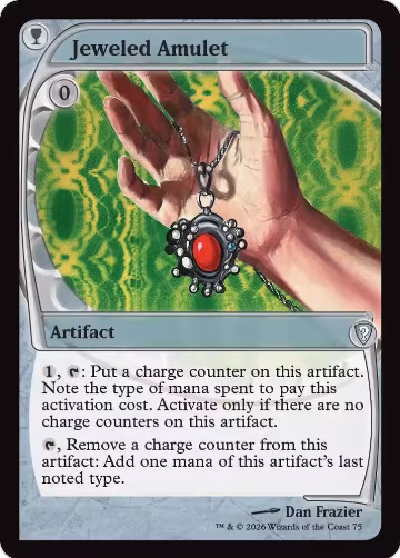 Jeweled Amulet (Future Sight) (75), Mystery Booster Commander Edition — Magic card price