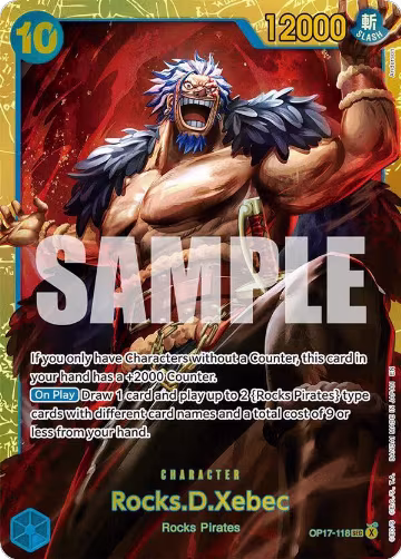 Rocks.D.Xebec (118) (OP17-118), The World's Strongest Warriors — One Piece card price