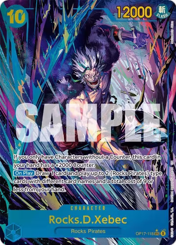 Rocks.D.Xebec (118) (Alternate Art) (OP17-118), The World's Strongest Warriors — One Piece card price