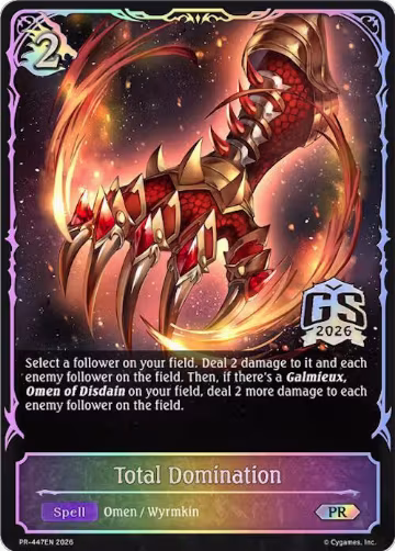 Total Domination (PR-447EN), Shadowverse: Evolve Promo Cards — Shadowverse card price