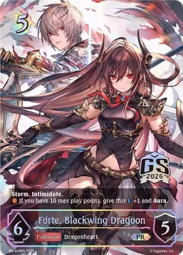 Forte, Blackwing Dragoon (PR-449EN), Shadowverse: Evolve Promo Cards — Shadowverse card price