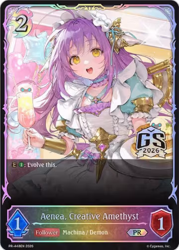 Aenea, Creative Amethyst (PR-448EN), Shadowverse: Evolve Promo Cards — Shadowverse card price