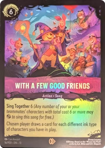 With a Few Good Friends (16), Illumineer's Quest: The Great Hunny Rescue — Lorcana card price