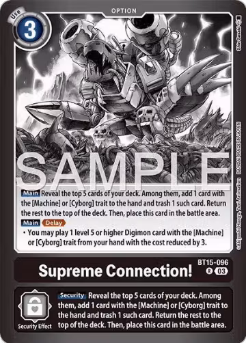 Supreme Connection! (BT15-096 R), Limited Card Pack -Final Crest- — Digimon card price