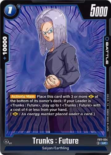 Trunks : Future - FB11-034 (FB11-034), Brightness of Hope — DB Fusion card price