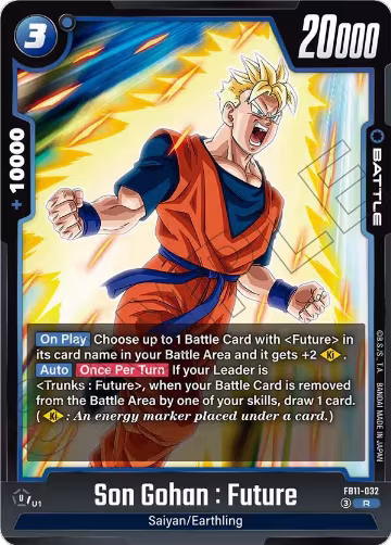 Son Gohan : Future - FB11-032 (FB11-032), Brightness of Hope — DB Fusion card price