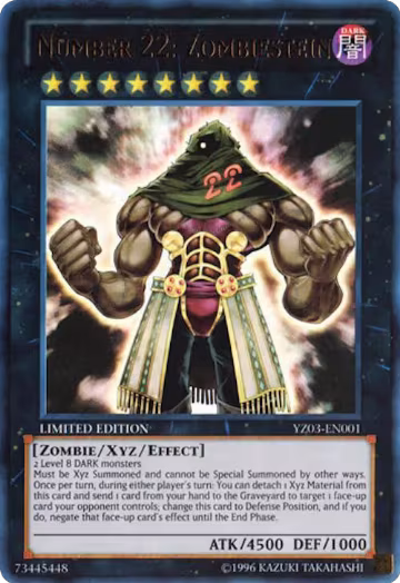 Number 22: Zombiestein (YZ03-EN001), Yu-Gi-Oh! ZEXAL Manga Promotional Cards — Yu-Gi-Oh! card price