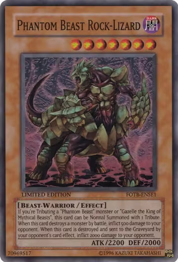 Phantom Beast Rock-Lizard (FOTB-ENSE1), Force of the Breaker — Yu-Gi-Oh! card price