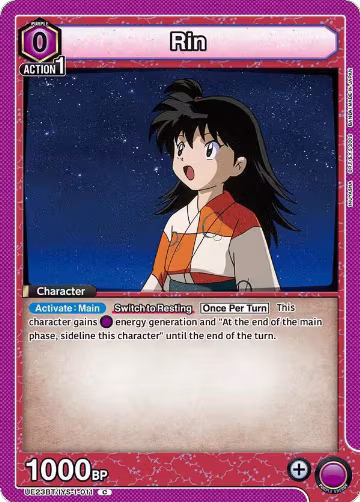 Rin (011) (UE23BT/IYS-1-011), Inuyasha — Union Arena card price