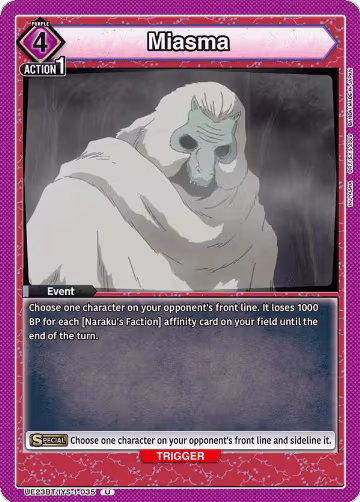 Miasma (UE23BT/IYS-1-035), Inuyasha — Union Arena card price