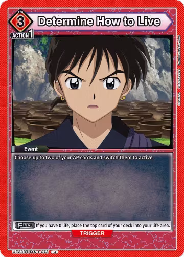 Determine How to Live (UE23BT/IYS-1-073), Inuyasha — Union Arena card price