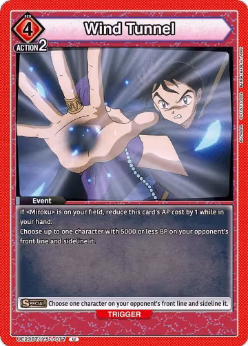 Wind Tunnel (UE23BT/IYS-1-077), Inuyasha — Union Arena card price