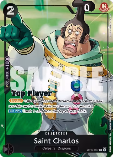 Saint Charlos (CS 26-27 Top Player Pack Vol. 1) (OP13-087), One Piece Promotion Cards — One Piece card price