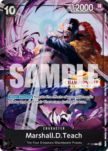 Marshall.D.Teach (CS 26-27 Event Pack) (P-100), One Piece Promotion Cards — One Piece card price