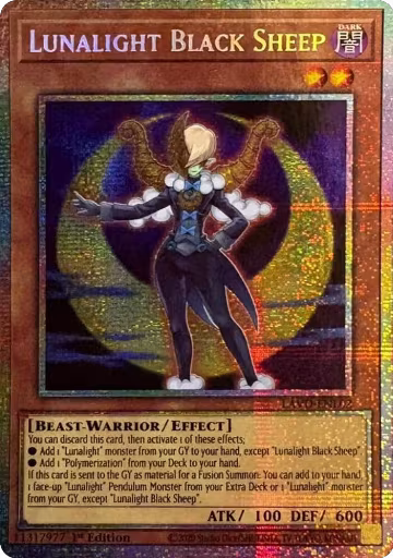 Lunalight Black Sheep (Starlight Rare) (LAVD-ENL02), Legendary Arc-V Decks — Yu-Gi-Oh! card price