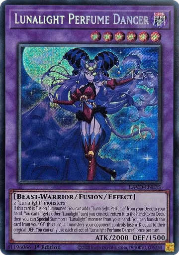 Lunalight Perfume Dancer (Secret Rare) (LAVD-ENL35), Legendary Arc-V Decks — Yu-Gi-Oh! card price