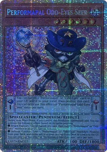 Performapal Odd-Eyes Seer (Starlight Rare) (LAVD-ENO17), Legendary Arc-V Decks — Yu-Gi-Oh! card price