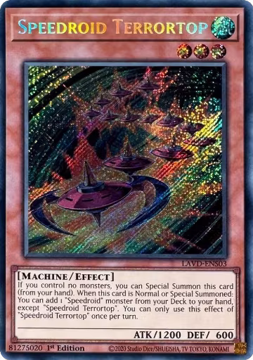 Speedroid Terrortop (Secret Rare) (LAVD-ENS03), Legendary Arc-V Decks — Yu-Gi-Oh! card price