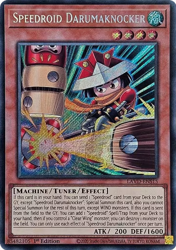 Speedroid Darumaknocker (Secret Rare) (LAVD-ENS15), Legendary Arc-V Decks — Yu-Gi-Oh! card price