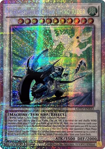 Hi-Speedroid Clear Wing Rider (Starlight Rare) (LAVD-ENS33), Legendary Arc-V Decks — Yu-Gi-Oh! card price