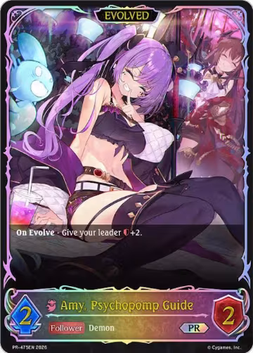 Amy, Psychopomp Guide (Evolved) (PR-475EN), Shadowverse: Evolve Promo Cards — Shadowverse card price