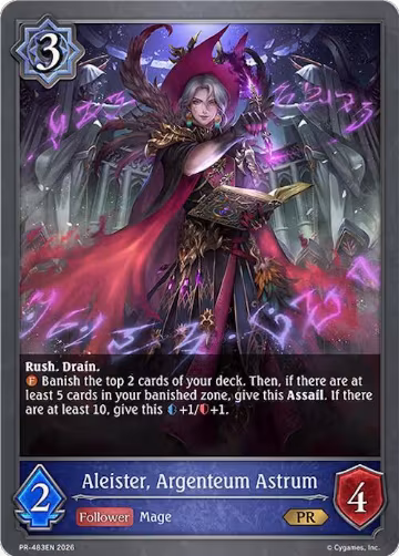 Aleister, Argenteum Astrum (PR-483EN), Shadowverse: Evolve Promo Cards — Shadowverse card price