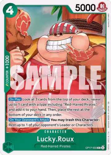 Lucky.Roux (OP17-033), The World's Strongest Warriors — One Piece card price