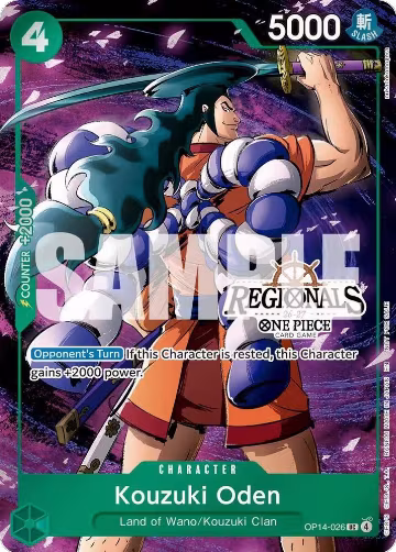 Kouzuki Oden (Regional Participation Pack 2026 Vol.2) (OP14-026), One Piece Promotion Cards — One Piece card price