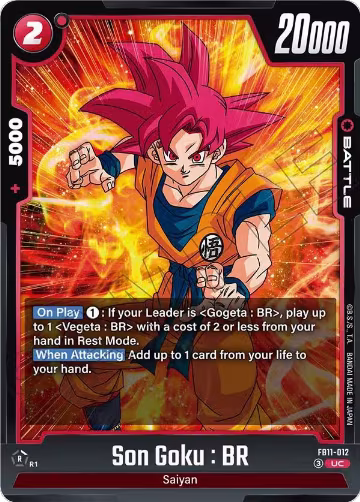 Son Goku : BR (FB11-012), Brightness of Hope — DB Fusion card price