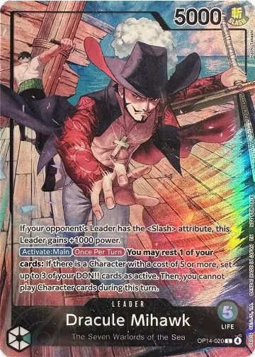 Dracule Mihawk (2026 PSA Magazine Promo) (OP14-020), One Piece Promotion Cards — One Piece card price