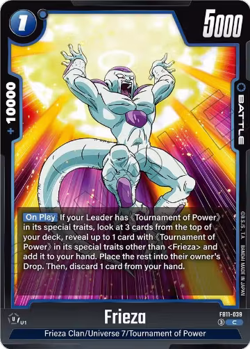 Frieza (FB11-039), Brightness of Hope — DB Fusion card price