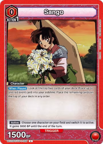 Sango (056) (Box Topper Foil) (UE23BT/IYS-1-056), Inuyasha — Union Arena card price