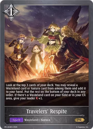 Travelers' Respite (PR-494EN), Shadowverse: Evolve Promo Cards — Shadowverse card price
