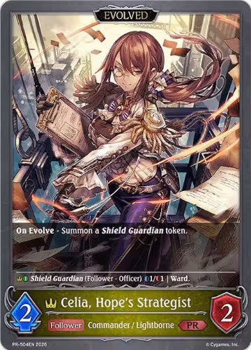 Celia, Hope's Strategist //Celia, Despair's Messenger (PR-504EN), Shadowverse: Evolve Promo Cards — Shadowverse card price