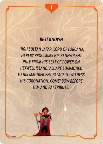Reign of Jafar Lore Card (1 of 19), Reign of Jafar — Lorcana card price