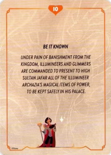 Reign of Jafar Lore Card (10 of 19), Reign of Jafar — Lorcana card price