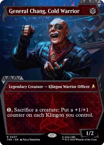 General Chang, Cold Warrior (Showcase) (0427) (427), Star Trek — Magic card price