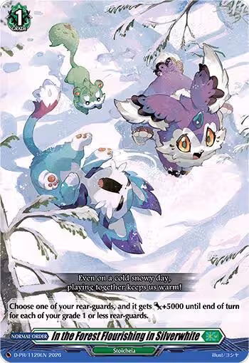 In the Forest Flourishing in Silverwhite (D-PR/1129EN), D Promo Cards — Vanguard card price