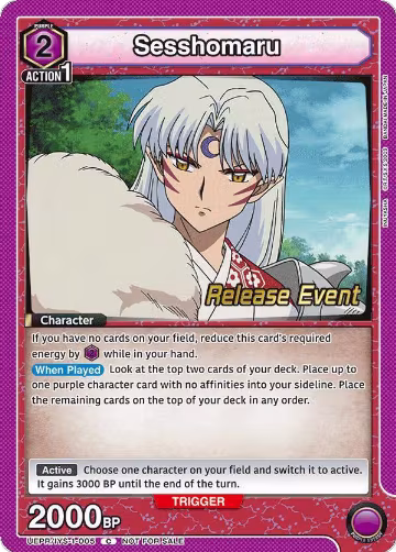 Sesshomaru (005) (UEPR/IYS-1-005), Inuyasha Release Event Cards — Union Arena card price