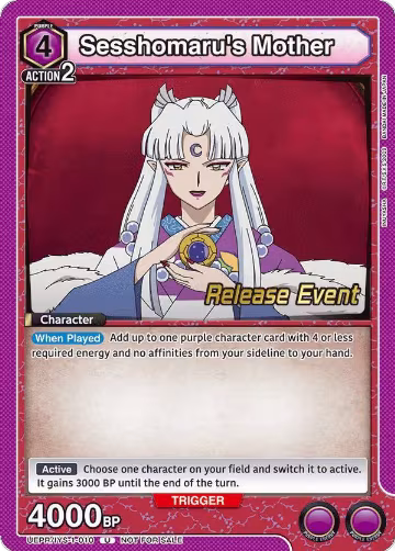 Sesshomaru's Mother (UEPR/IYS-1-010), Inuyasha Release Event Cards — Union Arena card price