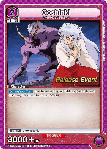 Goshinki (UEPR/IYS-1-023), Inuyasha Release Event Cards — Union Arena card price